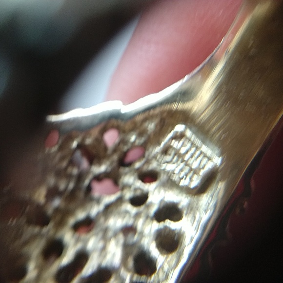 Alexis Bittar 925 sterling silver gold wash coral reef dome ring turquoise - Picture 5 of 7